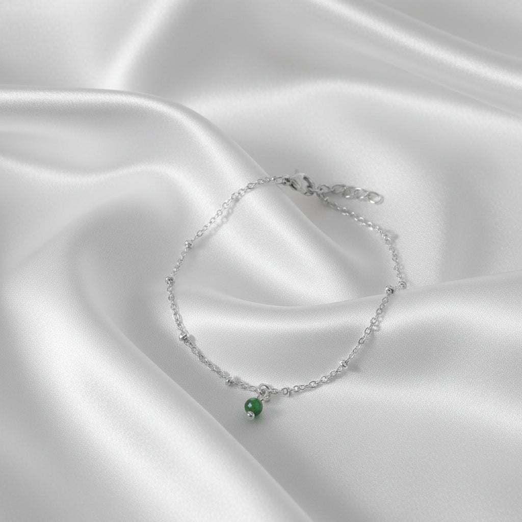 Birthstone Bracelets (your month) - Silver-coloured - Stainless Steel