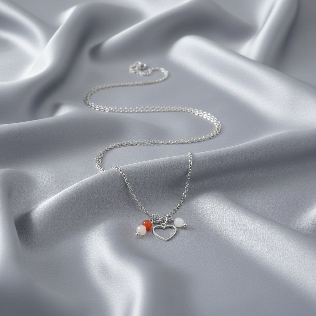 Collar Deseo del Niño - Color Plata - Acero Inoxidable