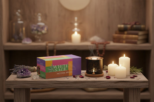 Aromafume Witte Salie Wierookset – Energie Reiniging & Spirituele Zuivering