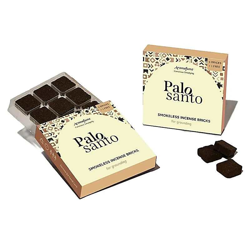 Wellness Box met Palo Santo rookloze wierookblokjes voor ontspanning en energiezuivering.