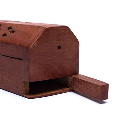 7 Chakra Wierookhouder & Bewaardoos van Acaciahout