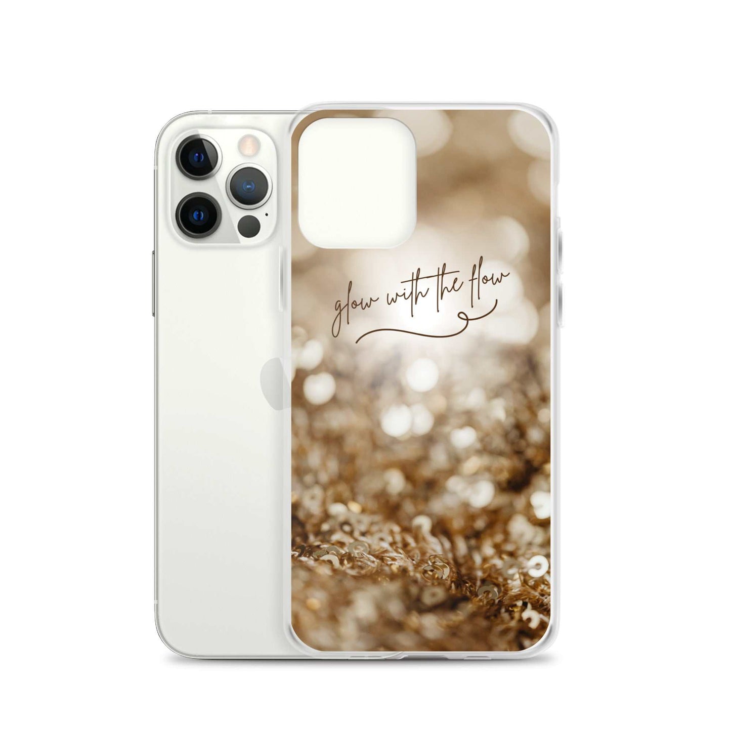 Glow With The Flow iPhone case with glowing bokeh design and slim protective fit
