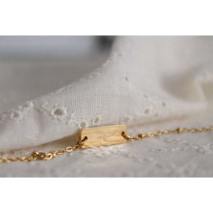 Mama & Kind armband met goudkleurig stainless steel en rozenkwarts edelsteen, symbool van liefde en verbondenheid