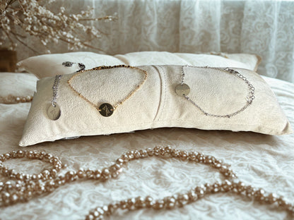 minimalistische gouden geboortebloem armband