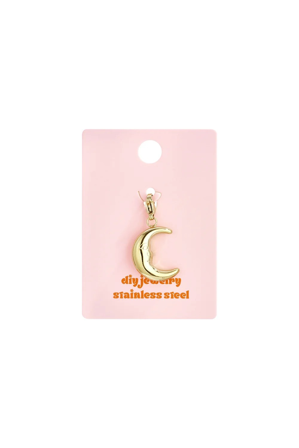 Elegante moon charm voor bedelkettingen.