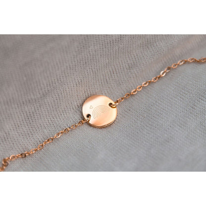 Armbandje Regenboogbaby - Rose Goud