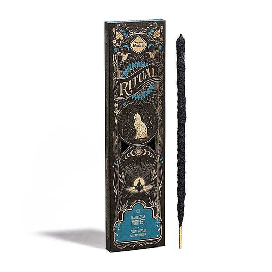 Sagrada Madre Ritual handgemaakte manifestatie wierooksticks voor meditatie en focus, 6 stuks, natuurlijke ingrediënten