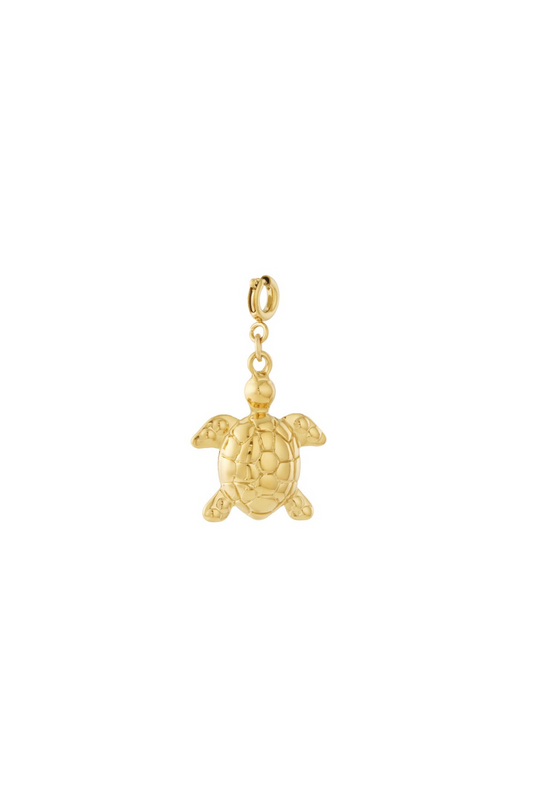 Goudkleurige RVS schildpad bedel voor armband of ketting van Glow Mystic in Style