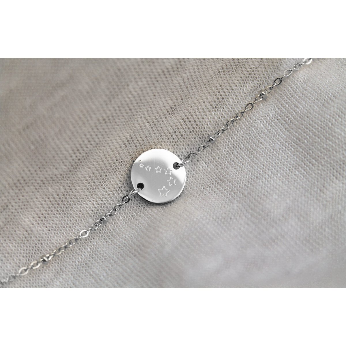 Armbandje Sterrenkindje Troostgeschenk - Zilver