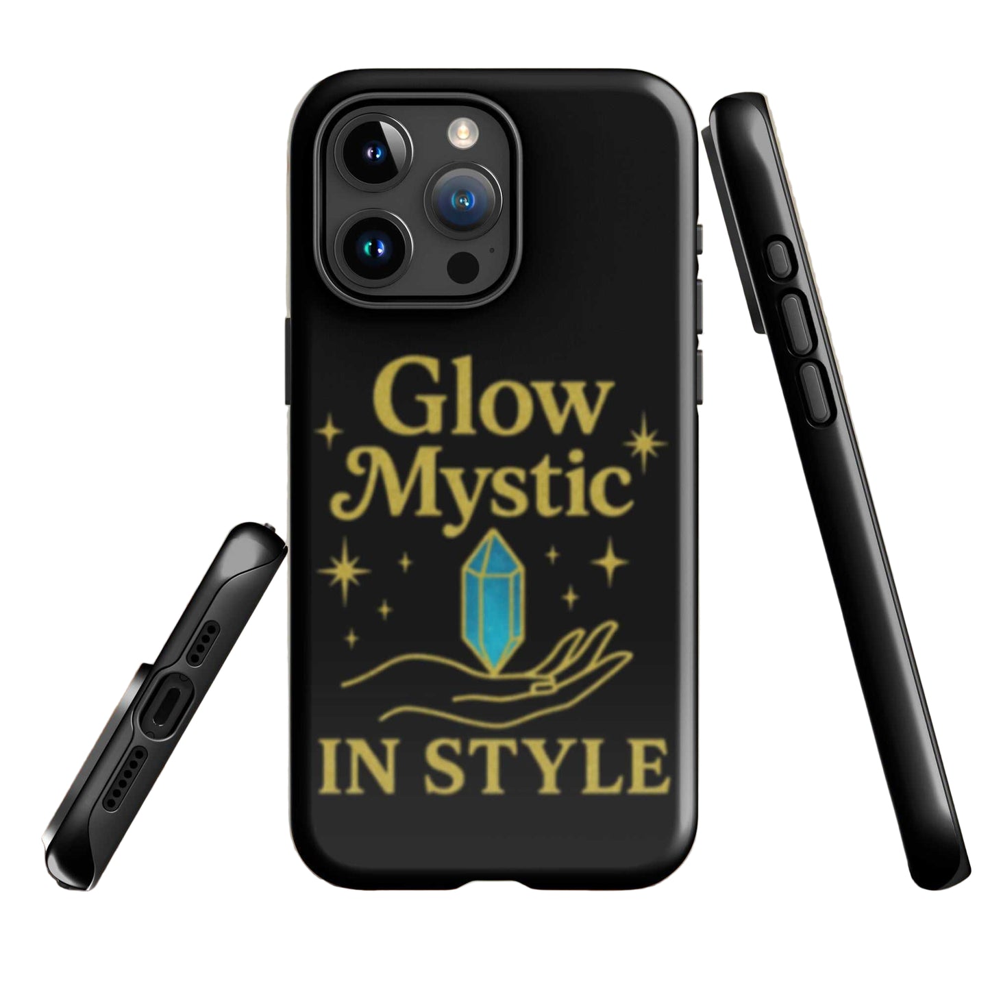 Glow Mystic In Style iPhone case with mystical design and dual-layer protection