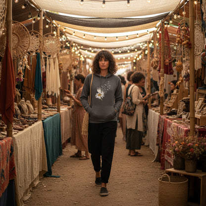 Eco Raglan Unisex Hoodie