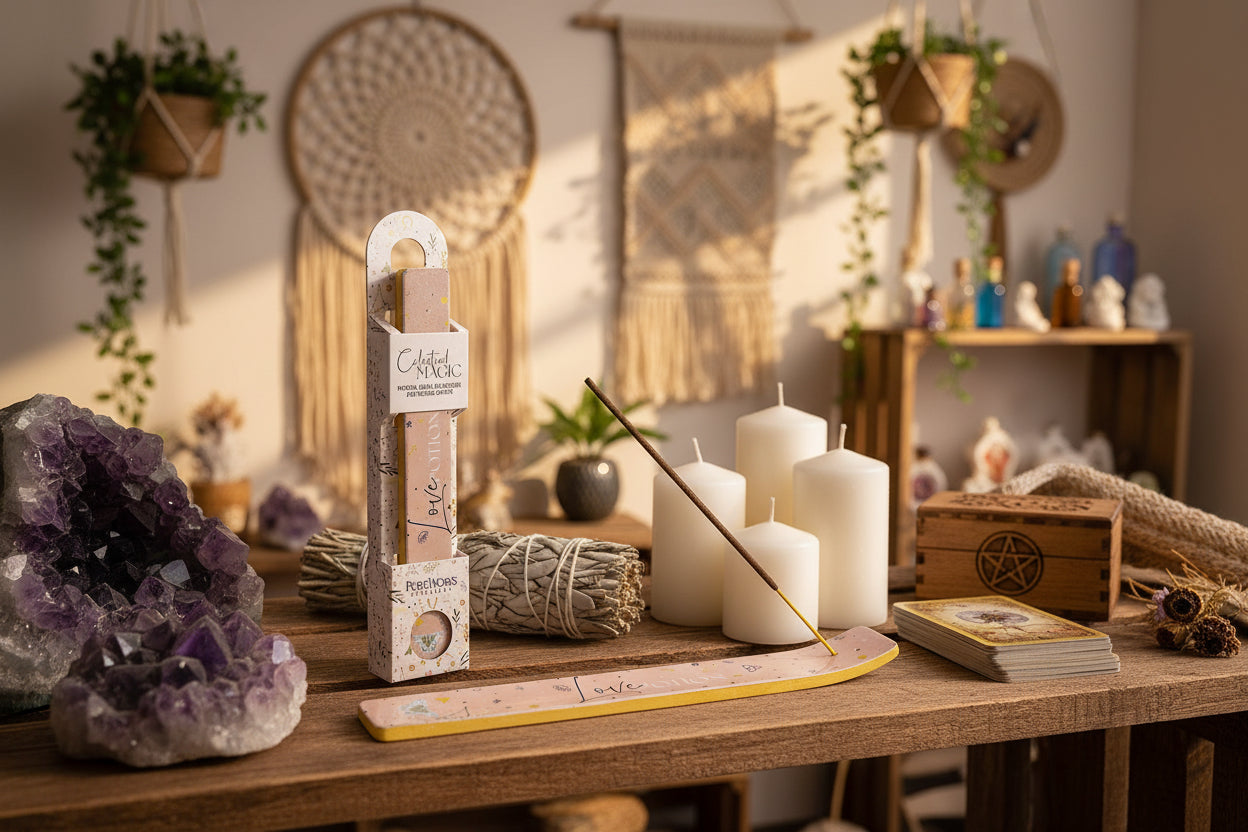 Celestial Magic Love Potion Wierook & Houders Set – Inclusief GRATIS Extra Wierookhouder