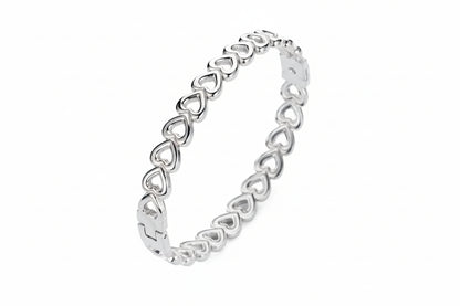 zilveren stainless steel spang armband minimalistisch design